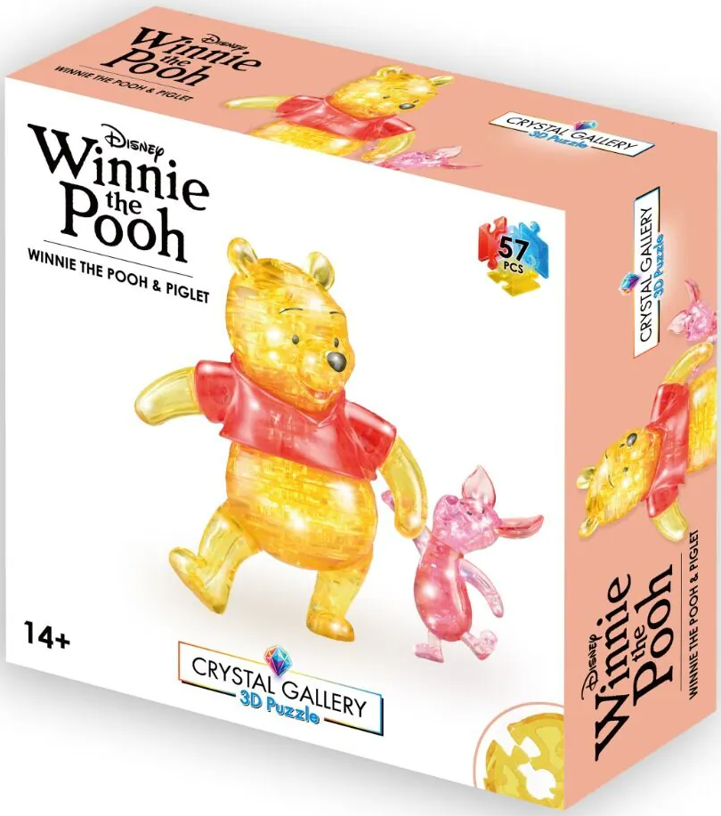 Puzzle 3D - Disney Winnie the Pooh & Piglet, 57 piese - Eureka