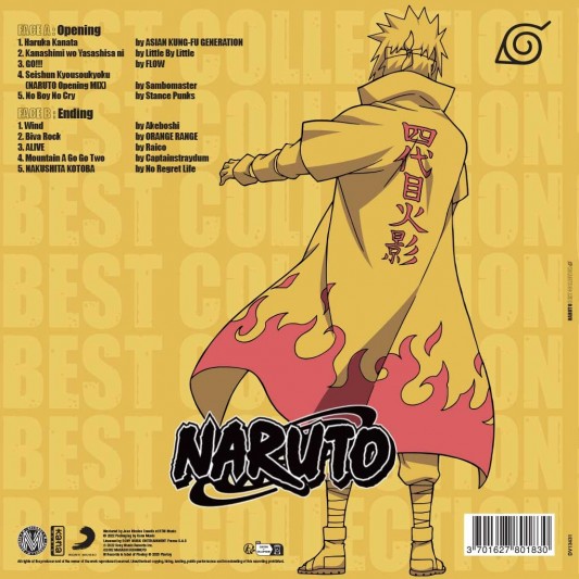 Naruto Best Collection (Yellow Vinyl, Minato Edition) - Various