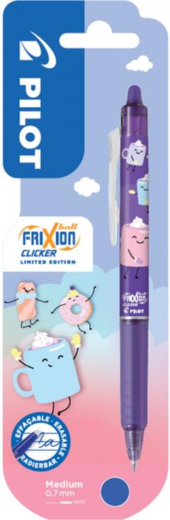 Roller cerneala cu stergere - Frixion Clicker Fancy - 0.7 mm, Violet