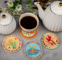 Set 4 coastere ceramice - The Little Prince
