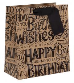Punga de cadou - Classics - Krafty Birthday - Medium Bag