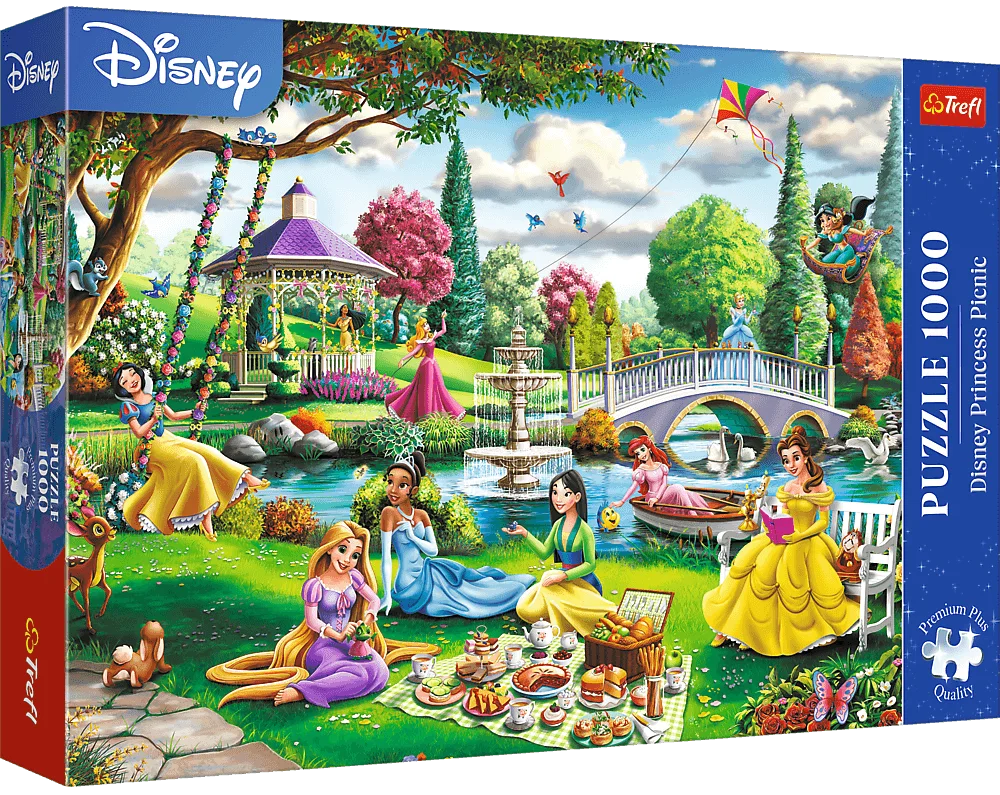 Puzzle 1000 de piese - Picnic cu printesele Disney - Trefl