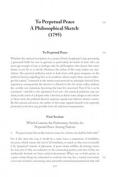 Perpetual Peace and Other Essays