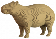 Puzzle 3D - Capybara - 60 piese