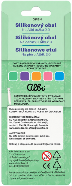 Husa din silicon pentru creion interactiv Albi 2.0 - Galben