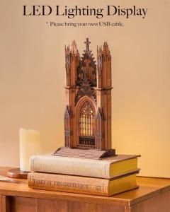 Puzzle 3D 111 piese - Twin-Tower Cathedral