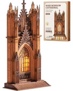 Puzzle 3D 111 piese - Twin-Tower Cathedral