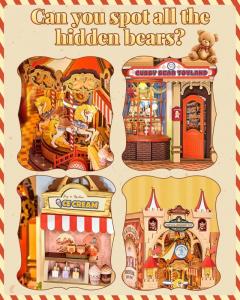 Diorama. Puzzle 3D 257 piese - Fairytale Amusement Park