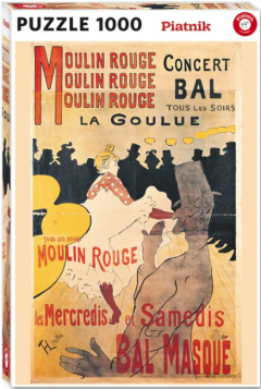 Puzzle - Henri de Toulouse-Lautrec - La Goulue at the Moulin Rouge, 1000 piese