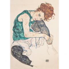 Puzzle - Egon Schiele - Seated Woman, 1000 piese