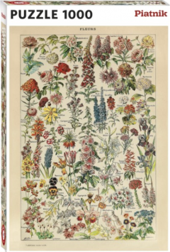 Puzzle - Adolphe Millot - Flowers, 1000 piese
