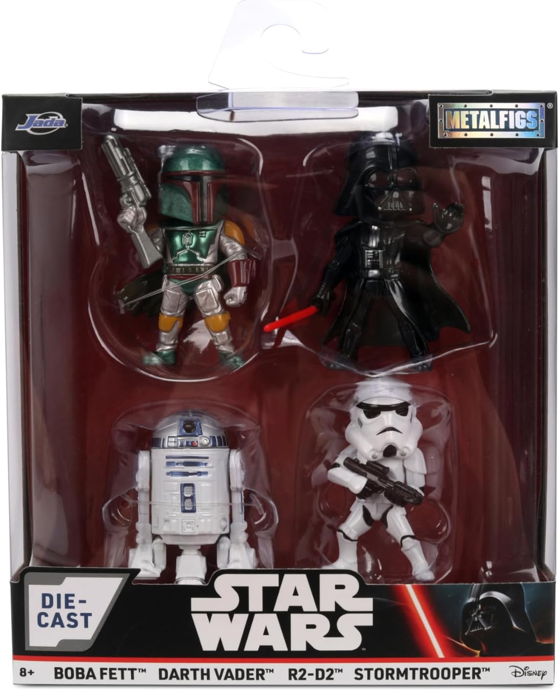 STAR WARS  フィギュア4点セット Set 4 figurine - Metalfigs - Star Wars: Boba Feet, Darth Vader, R2