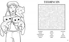 Taylor Swift Word Search and Coloring