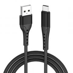 Cablu incarcare - Lemontti - USB-A la Type-C, Fast Charge, 1.5m - Negru
