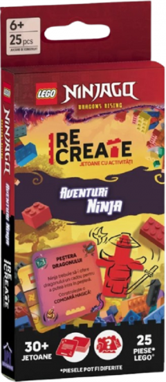 Jetoane cu activitati creative Lego Ninjago - Aventuri Ninja