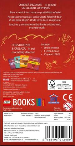 Jetoane cu activitati creative Lego Ninjago - Aventuri Ninja