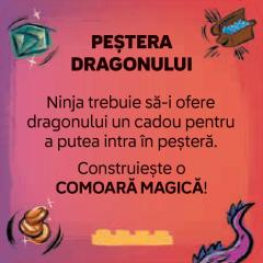 Jetoane cu activitati creative Lego Ninjago - Aventuri Ninja