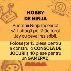 Jetoane cu activitati creative Lego Ninjago - Aventuri Ninja