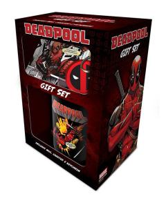 Set cana + coaster + breloc - Marvel - Deadpool