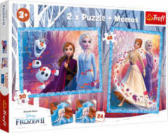Puzzle 2in1 - Frozen 2 - Tinutul Misterios