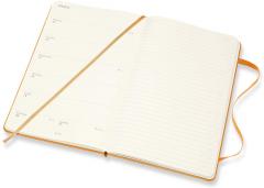 Agenda 2020-2021 - Moleskine 18-Month Weekly Notebook Planner - Cadmium Orange, Large, Hard Cover
