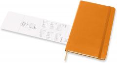 Agenda 2020-2021 - Moleskine 18-Month Weekly Notebook Planner - Cadmium Orange, Large, Hard Cover