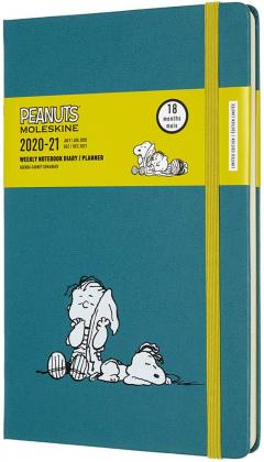 Agenda 2021 - Peanuts - 18-Month Weekly Planner - Large, Hard Cover - Blanket