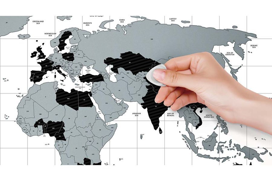 Harta - Global Travel - Flags World