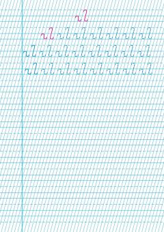 Caiet de scriere. Semne grafice - CLR - Tip I - Clasa I
