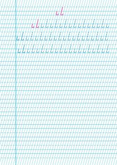 Caiet de scriere. Semne grafice - CLR - Tip I - Clasa I