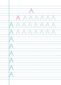Caiet de scriere. Litere de tipar - Clasa Pregatitoare