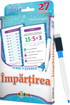 27 de cartonase educative - Scrie si sterge - Impartirea