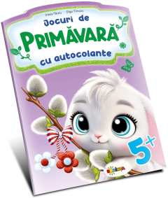 Jocuri de primavara cu autocolante, 5+