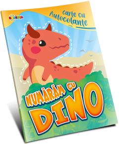 Carte cu autocolante - Numaram cu Dino