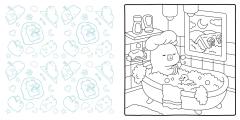Cozy Capy Love Coloring