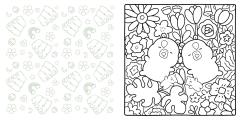 Cozy Capy Love Coloring