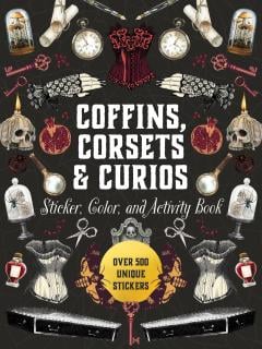 Coffins, Corsets & Curios Sticker, Color & Activity Book