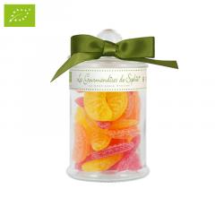 Borcan cu bomboane in forma de citrice BIO - Quartiers de fruits BIO