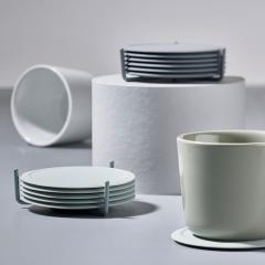 Set 6 suporturi pahar - Warm Grey