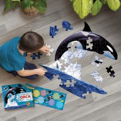 Puzzle pentru copii - Eu sunt Micuta Orca, 48 piese