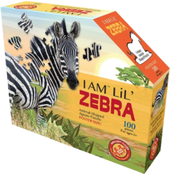 Puzzle pentru copii - Eu sunt Mica Zebra, 100 piese