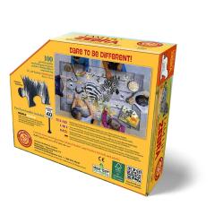 Puzzle pentru copii - Eu sunt Mica Zebra, 100 piese