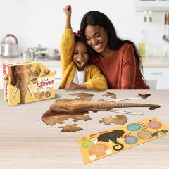 Puzzle pentru copii - Eu sunt Elefant, 100 piese