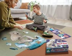 Puzzle pentru copii - Eu sunt micul Urs Polar, 48 piese