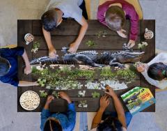 Puzzle pentru copii - Eu sunt Micul Aligator, 100 piese