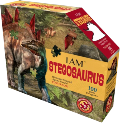 Puzzle pentru copii - Eu sunt Stegosaurus,100 piese