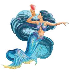 Puzzle pentru copii - Eu sunt Mica Sirena, 48 piese