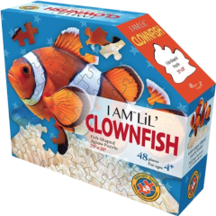 Puzzle pentru copii - Eu sunt micul Peste-Clovn, 48 piese