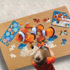 Puzzle pentru copii - Eu sunt micul Peste-Clovn, 48 piese
