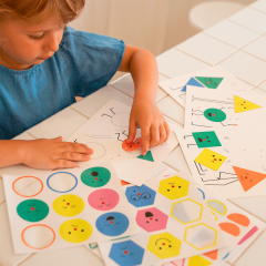 Joc educativ cu stickere - Emotii